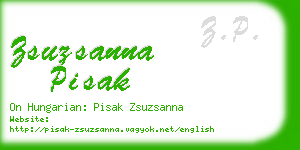 zsuzsanna pisak business card